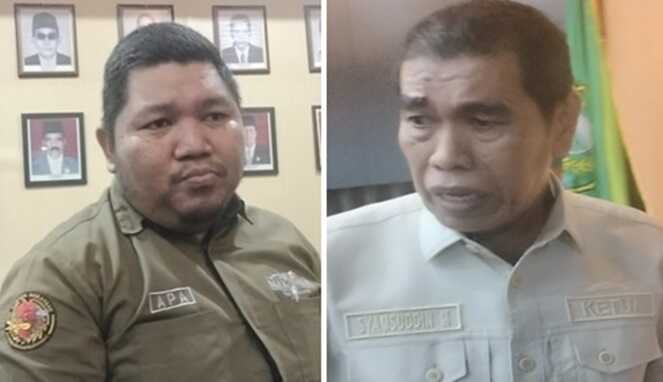 Foto Kolase : Alif Staf Manejer Indomaret (Kiri) dan Syamsuddin Muhiddin Ketua DPRD Barru (Kanan)