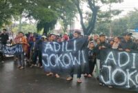 Demonstrasi Adili Jokowi Menggema (Ist)