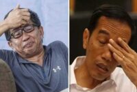 Foto Kolase : Rocky Gerung dan Jokowi