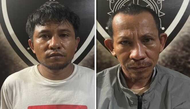 Foto Kolase : Tampang 2 Pelaku Jambret asal Makassar Diringkus Tim Resmob Satreskrim Polres Palopo
