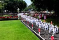 Prosesi Kirab 961 Kepala Daerah dari Monas menuju Istana Merdeka