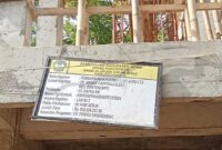 Papan Proyek Pembangunan Ruang Kelas Baru di SDN Rappokaleleng Gowa