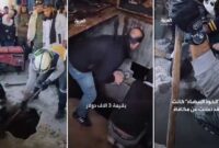 Foto Kolase : Kekejaman rezim diktator Bashar Al Assad Dibongkar Rakyat Suriah, Ratusan Mayat Ditemukan Tercor dan Terpenjara dalam Bawah Tanah (Tangkapan Layar Video Viral Suriah)