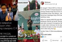 Foto Kolase : Janji Manis Gibran dan Noel Ditagih Karyawan Sritex. Dan Publik Desak Immanuel Noel Mengundurkan Diri
