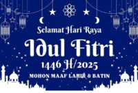 Foto ilustrasi ucapan selamat hari raya idul fitri 2025