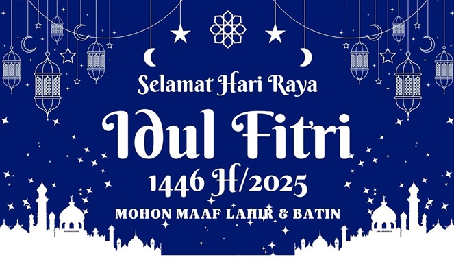 Foto ilustrasi ucapan selamat hari raya idul fitri 2025
