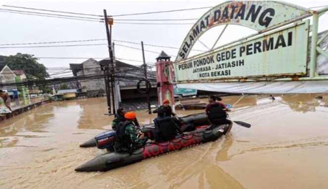 Banjir Melanda Perum Pondok Gede Permai, Kota Bekasi (Ist)