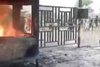 Suasana Demo Kawasan IMIP Morowali, Sulawesi Tengah