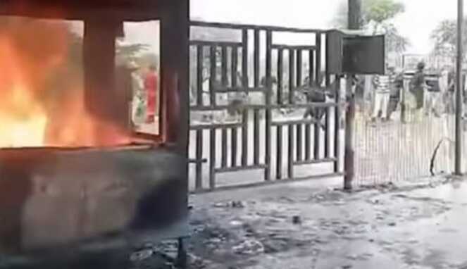 Suasana Demo Kawasan IMIP Morowali, Sulawesi Tengah