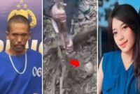 Foto Kolase : Pelaku pembunuhan, dan tulang belulang Feni Ere