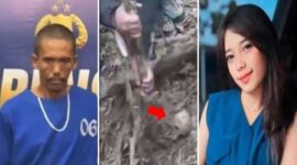 Foto Kolase : Pelaku pembunuhan, dan tulang belulang Feni Ere