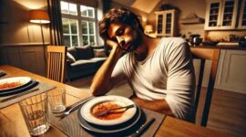 Foto Ilustrasi Orang Lemas Setelah Berbuka Puasa 