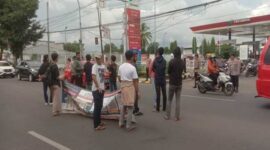 Aksi Demonstrasi Aliansi Mahasiswa (AMP) Tuntut Transparansi Distribusi BBM