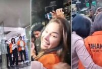 Foto Kolase : Nikita Mirzani Kenakan Baju Oranye