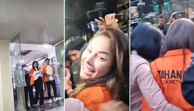 Foto Kolase : Nikita Mirzani Kenakan Baju Oranye