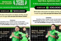 Saldo Gopay Ojol (X/Twitter)