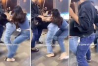 Foto Kolase : Istri sah labrak pelakor di Makassar