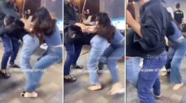 Foto Kolase : Istri sah labrak pelakor di Makassar