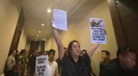 Koalisi sipil protes rapat RUU TNI di hotel mewah di Jakarta (X@KontraS)