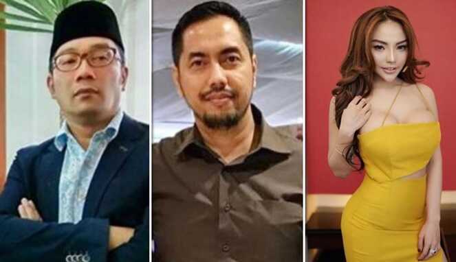 Foto Kolase : Ridwan Kamil, Pengacara Sunan Kalijaga, dan Lisa Mariana