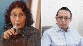 Foto Kolase : Susi Pudjiastuti dan Hasan Nasbi