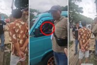 Foto Kolase : Wartawan tim investigas media (kiri) dan preman ‘juru pajak’ jalanan (kanan) saat adu mulut hingga nyaris adu jotos usai ketahuan malak para sopir pete-pete di Makassar