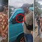 Foto Kolase : Wartawan tim investigas media (kiri) dan preman ‘juru pajak’ jalanan (kanan) saat adu mulut hingga nyaris adu jotos usai ketahuan malak para sopir pete-pete di Makassar