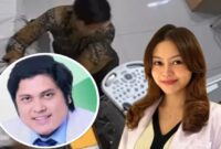 Foto kolase : Sosok dokter cabul Syafril Firdaus dan Mantan istri dr. Rafithia Anandita, Sp.D.V.E