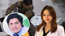 Foto kolase : Sosok dokter cabul Syafril Firdaus dan Mantan istri dr. Rafithia Anandita, Sp.D.V.E