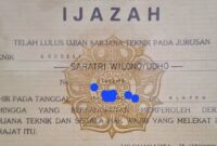 Ijazah Prof Saratri Wilonoyudho (Instagram/saratri_wilonoyudho)