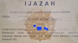 Ijazah Prof Saratri Wilonoyudho (Instagram/saratri_wilonoyudho)