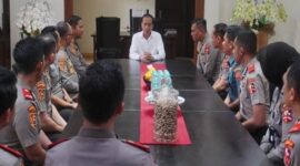 Kunjungan Serdik Sespimmen Polri ke kediaman Jokowi (Ist)
