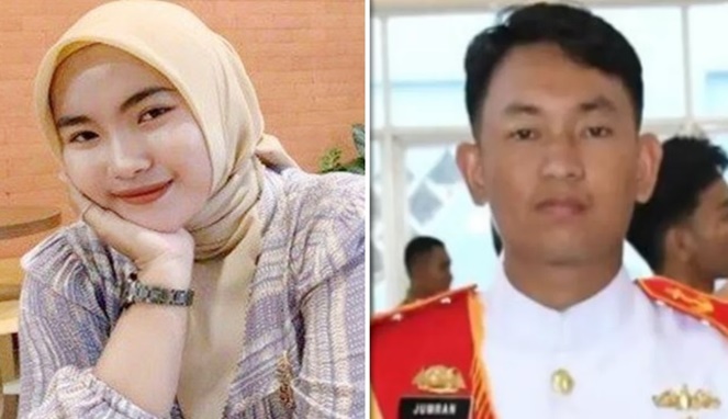Foto Kolase : Wartawati Juwita dan oknum anggota TNI AL (Ist)