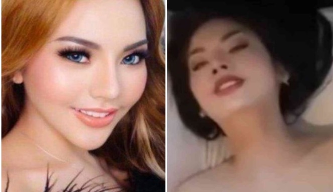 Foto kolase : Lisa Mariana dan skandal video syur