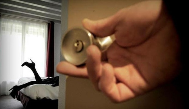 Foto ilustrasi - dugaan praktik prostitusi online di kamar hotel.