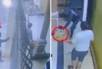 Foto kolase : Rekaman CCTV Detik-detik Perampok di Makassar Todong Pegawai Toko dengan parang