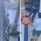 Foto kolase : Rekaman CCTV Detik-detik Perampok di Makassar Todong Pegawai Toko dengan parang