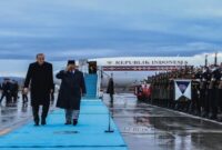 Prabowo Subianto disambut oleh Presiden Republik Turkiye, Recep Tayyip Erdoğan (Foto Instagram)