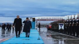 Prabowo Subianto disambut oleh Presiden Republik Turkiye, Recep Tayyip Erdoğan (Foto Instagram)
