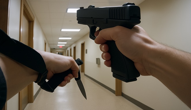 Foto ilustrasi - Cuplikan rekaman kamera tubuh yang memperlihatkan momen seorang remaja Singapura untuk menyerang 100 muslim.