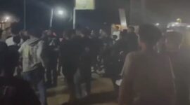 Tangkapan Layar Video : Warga berkerumunan di lokasi kejadian (Ist)