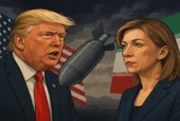 Foto Ilustrasi – Presiden Amerika Serikat Donald Trump dan Juru Bicara Kementerian Luar Negeri Rusia Maria Zakharova 