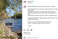 Foto unggahan Atalia Praratya di momen Hari Raya Idul Fitri 1446 H