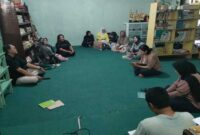 Rapat kepengurusan Bunda Pustaka SDN Borong Makassar (Ist)