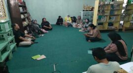 Rapat kepengurusan Bunda Pustaka SDN Borong Makassar (Ist)