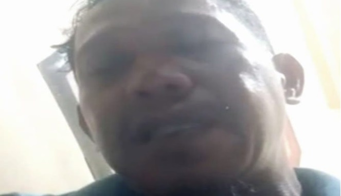 Tangkapan layar - MR saat video call dengan keluarganya sebelum meninggal dunia (Ist)