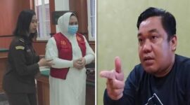 Foto Kolase : Terdakwa skincare bermerkuri Mira Hayati dan Direktur Laksus, Ansar