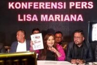 Konferensi pers Lisa Mariana (Ist)