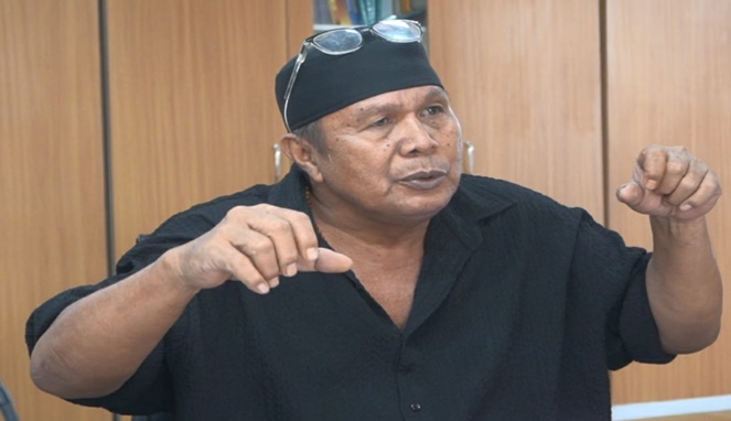 Octavianus Masheka atau dikenal dengan panggilan Bung Octa, Ketua Taman Inspirasi Sastra Indonesia atau TISI (Foto : Lasman Simanjuntak)
