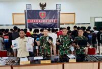 Konferensi Pers Kodam XIV Hasanuddin dalam Kasus Penangkapan 40 Passobis di Sidrap (Ist)